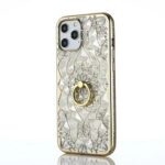 Diamond glitter phone cases with a ring in diverse colors